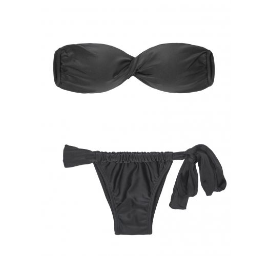 Black Bandeau Bikini