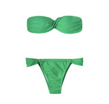 Green Bandeau Bikini